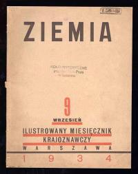 Ziemia R.24 1934. Nr 9 Wrzesień Warszawa i okolice