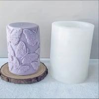 Forma silikonowa 3D, cylindryczna do świec, wosku, mydła, gipsu-wzór motyle