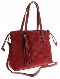 CHARRO Włoska Marka Damska Torebka Shopperka Listonoszka CH855617 Red