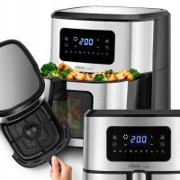 FRYTKOWNICA BEZTŁUSZCZOWA WYŚWIETLACZ CYFROWY AIR FRYER FRYTOWNICA 6,5L
