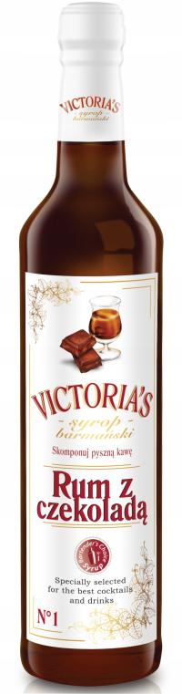 Victoria Cymes Rum z czekoladą syrop barmański 490 ml