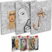 Раскраски для взрослых Monumi Набор 3 рамки для рисования для стены