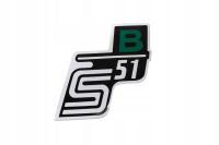 Наклейка SIMSON S51 B зеленый
