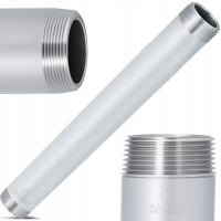 Rura Gwintowana 5/4'' GZ 300 mm Sztucer Króciec STALOWA MOCNA OCYNKOWANA EM