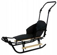 ПОЛЬСКИЕ БОЛЬШИЕ СИЛЬНЫЕ САНИ СПИНКА ПОДНОЖКИ ТОЛКАТЕЛЬ МАТРАС