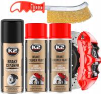 K2 farba lakier do zacisków hamulcowych czerwony