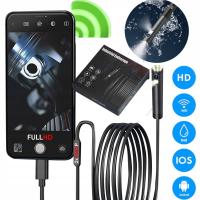 KAMERA INSPEKCYJNA do telefonu IPHONE IOS ANDROID 3w1 ENDOSKOP 2M FULL HD