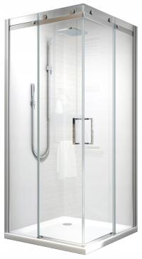 Kabina prysznicowa 90x120 wysoka 195 cm szkło 8 mm NAROŻNA