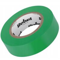 Taśma izolacyjna PCV PVC REBEL 0,13 mm x 19 mm x 9,14 m zielona