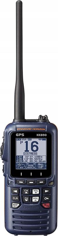 Standard Horizon HX890E VHF Radio niebieskie