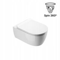 Doto D 54 Spin 360 miska WC z deską wolnoopa. biały połysk CEEX.1403.545.WH