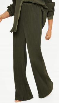 PRETTYLITTLETHING SPODNIE ZIELONE CIĄŻOWE EGJ