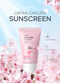 Laikou Sakura Whitening Cream Korean Sunscreen Protector Facial Sun Blocker