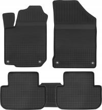 Dywaniki samochodowe gumowe czarne korytkowe