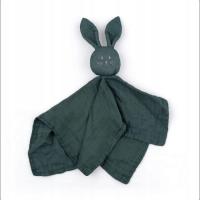 Petite&Mars Hugo Przytulanka z muślinu bambusowego Misty Green