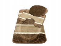 Komplet 3-częściowy dywanik łazienkowy podgumowany szybkoschnący mix wzorów