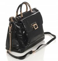 Monnari стильная женская сумка-мессенджер и сумка-мессенджер в одном Кроко лак