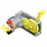 Protable awaryjny generator korby ręcznej Mini wentylator przezroczysty