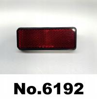 Odblask motocyklowy czerwony prostokątny TOP 02 0610 83x30mm