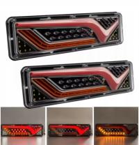 ŚWIATŁA LAMPY TYŁ TYLNE PRZYCZEPKA LAWETA LEWA PRAWA KOMPLET LED PRZYCZEPA