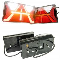 2× Lampa Zespolona TYLNA STRADA Prawa + Lewa LED ledowa LAWETA PRZYCZEPA TIR