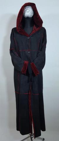 Naturalny kożuch cieniutki Zjawiskowy Premium MAXI135cm jagnięca skóra L XL