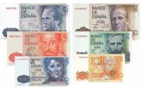 HISZPANIA -BANKNOTY 200-10 000 PESETAS 1979-1985 -KOPIE- 6 BANKNOTÓW - L81