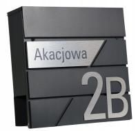 БОЛЬШОЙ ПОЧТОВЫЙ ЯЩИК С АДРЕСОМ НОМЕР ДОМА АНТРАЦИТ ГАЗЕТНИК