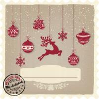 Naklejka na PREZENTY ZNACZEK VINTAGE1 SUPER komplet 12 sztuk