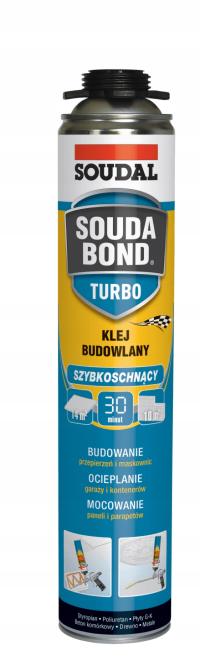 SOUDAL клей SOUDABOND TURBO быстрый ПЕНОКЛЕЙ 750 мл