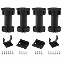 Noga Nóżka meblowa kuchenna nóżki regulowan h100 ZESTAW 4szt+2klip 10 cm