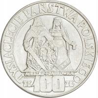 23.PRL, 100 ZŁOTYCH 1966 MIESZKO i DĄBRÓWKA