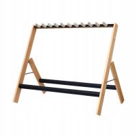 Stojak wielokrotny składany drewniany do basu elektryczny akustyczny hold 6 gitara