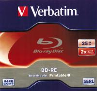 Verbatim BD-RE 25GB Printable - множественная запись