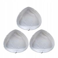 3 SZTUKI BIAŁYCH NAKŁADEK NA ŚCIERECZKI DO MOPA PAROWEGO O SILNEJ ADSORPCJI