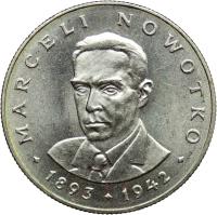 Polska, PRL, 20 złotych 1983, Marceli Nowotko, st. 1-