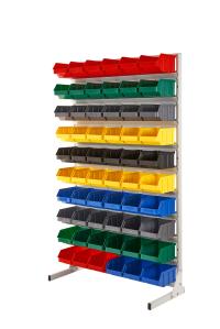 СТЕЛЛАЖ ОДНОСТОРОННИЙ R1 00100 С ЕМКОСТЯМИ