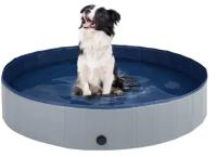 Большой бассейн для собак, складной серый 160X30 XL