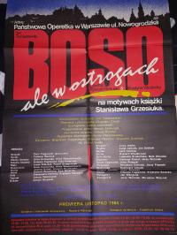 Stary plakat - Boso ale w ostrogach 1984r.