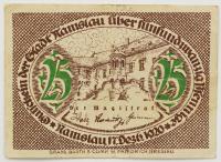 Notgeld Namysłów Namslau Śląsk 25 pfennig fenigów 1920 rok
