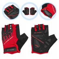 Rękawiczki rowerowe ATTABO Vito gel shock proof czerwony/czarny