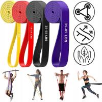 НАБОР ИЗ 4 РЕЗИНОК СОПРОТИВЛЕНИЯ ДЛЯ ТРЕНИРОВКИ ПОДТЯГИВАНИЯ СИЛОВЫХ ПОЛОС