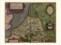 BELGIA MAPA 30x40cm 1592r. M54