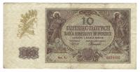 POLSKIE DZIESIĘĆ ZŁOTYCH 1940 BANKNOT