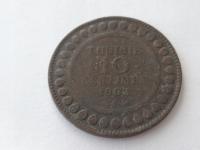 [8600] Tunezja 10 centimes 1903 r. st. 3-