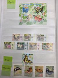 ZESTAW ZNACZKÓW Motyle ŚWIAT 1 Arkusz Kolekcja FILATELISTYKA