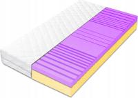 Materac piankowy 60x200 pianka strefowa mega hr z pianki dwustronny H3