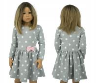 KD043 Sukienka z dzianiny PL