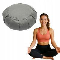 Poduszka do medytacji Zafu myga 100% bawełna naturalna łuska gryki