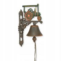 Żeliwny Dzwon Dzwonek - Parowóż Pociąg - Żeliwo Altana Dekoracja